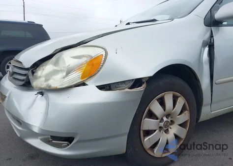 2004 Toyota Corolla Le из США, поврежденный, VIN JTDBR38E042038063